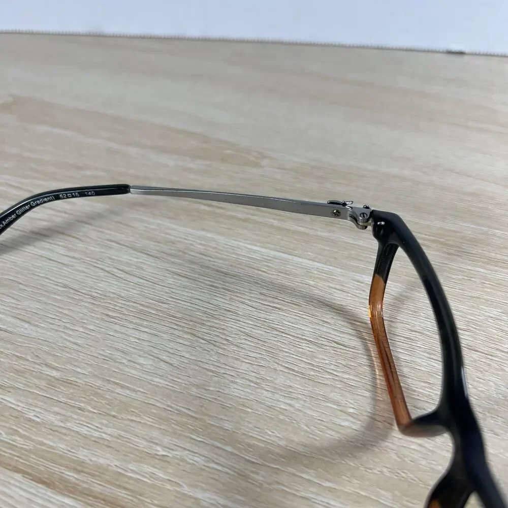 Coach HC6110 5475 Eyeglasses Black Amber Glitter Gradient 52-16-140